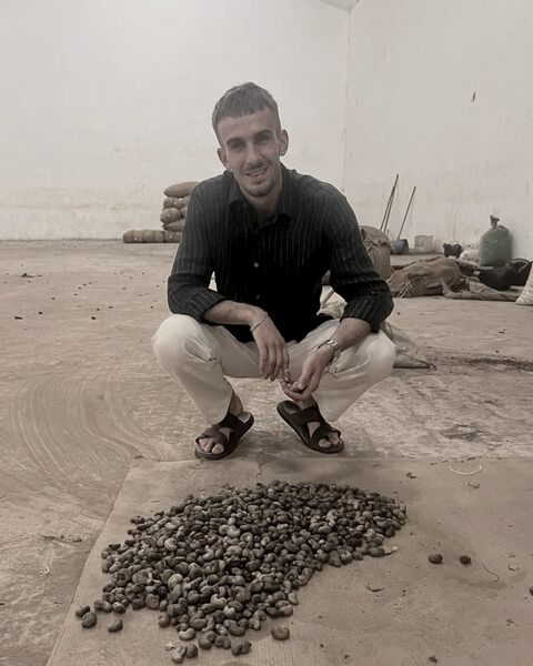 Raw cashew nuts in a warehouse in Casamance, Senegal
